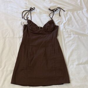 Brown Mini Dress